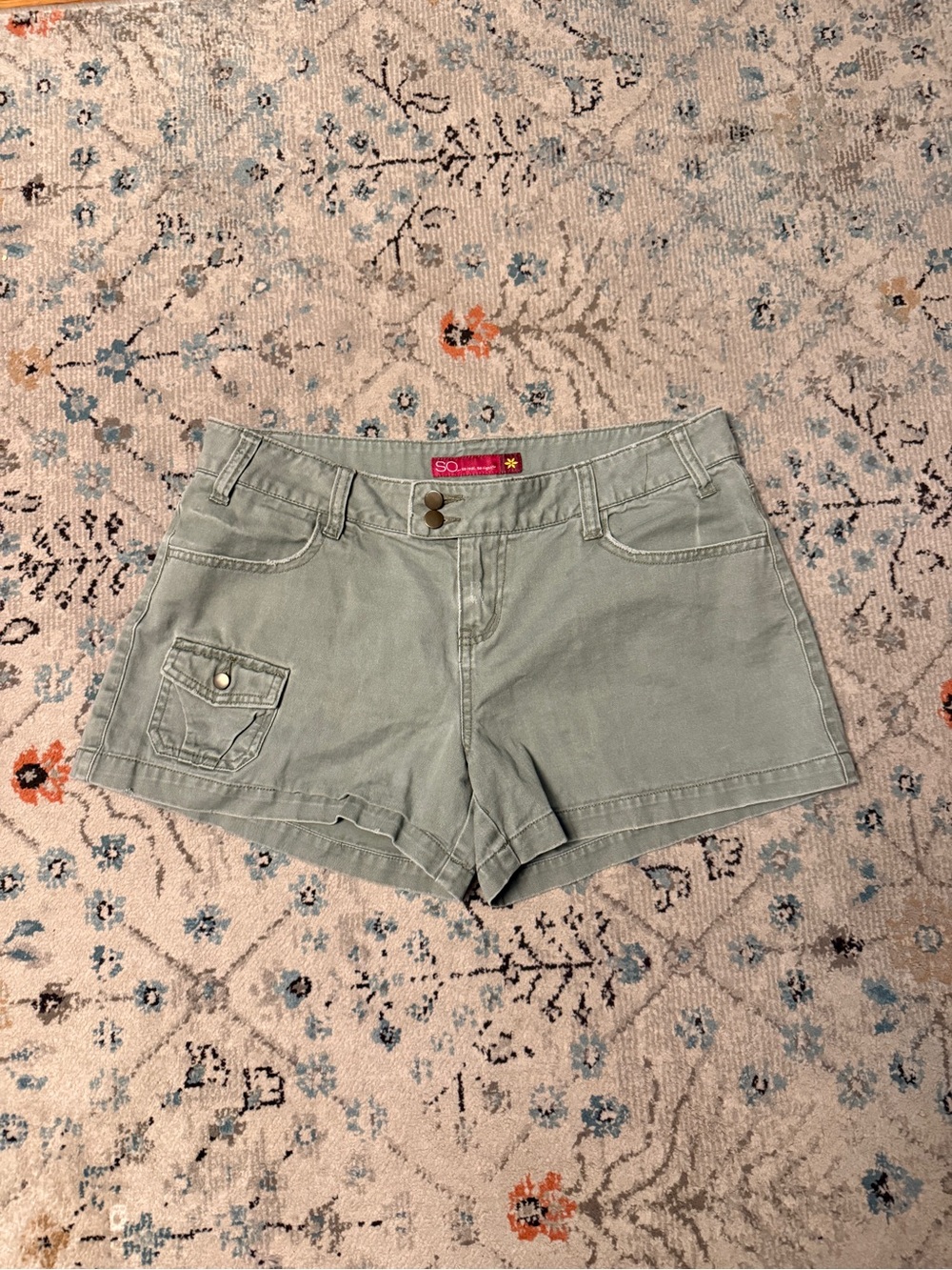Y2K Sage Green SO Shorts